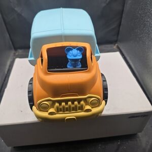 Orange and Blue Toy Truck with Bear Driver‎